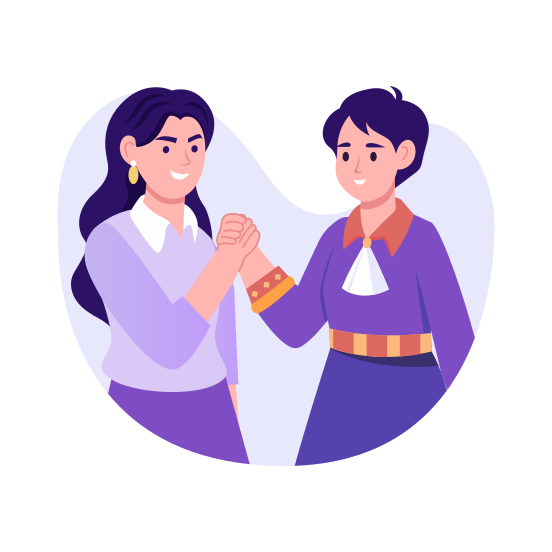 Woman Power, Strength, Empowerment, Solidarity, Support illustration