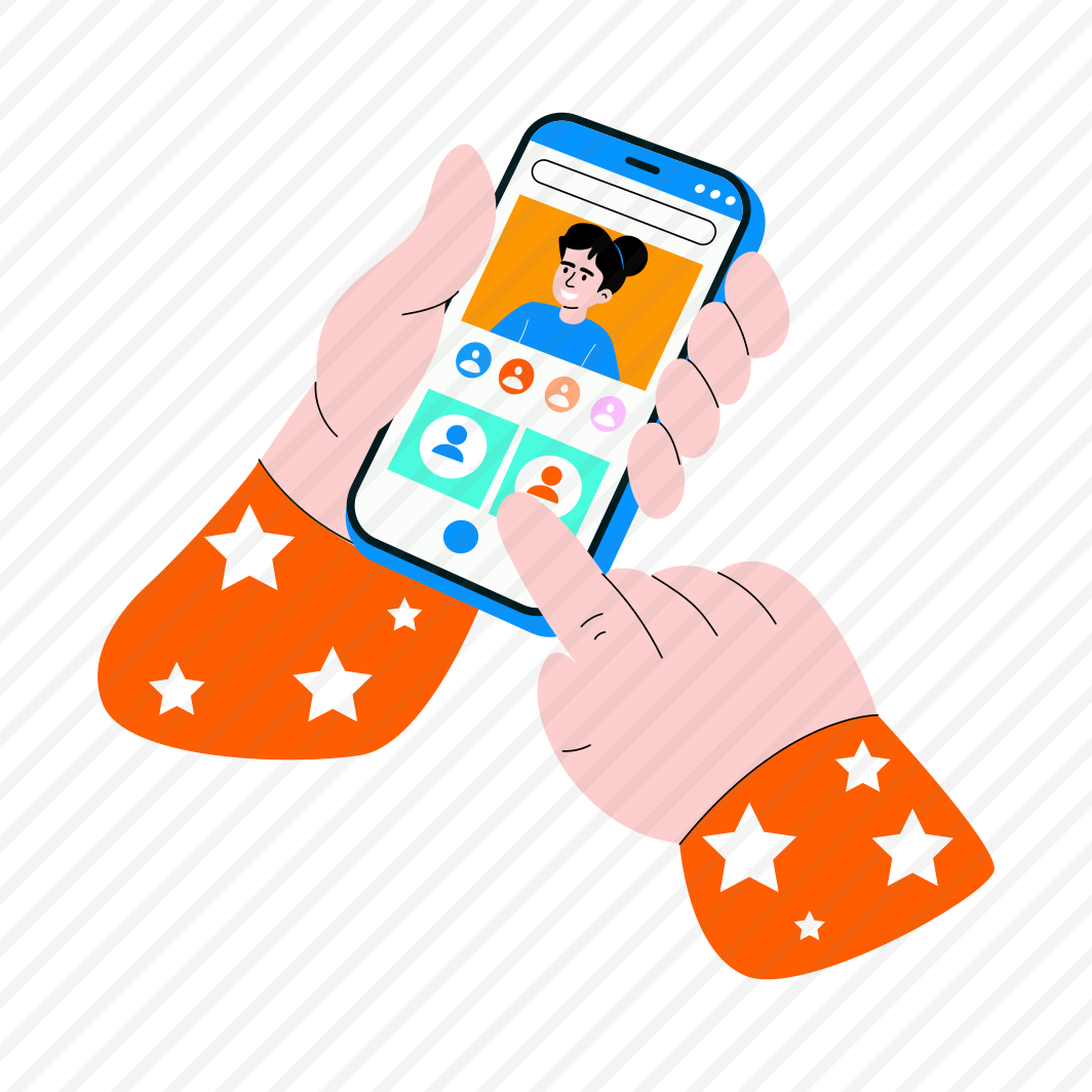 Add Profile, User, Account, Mobile, Media preview