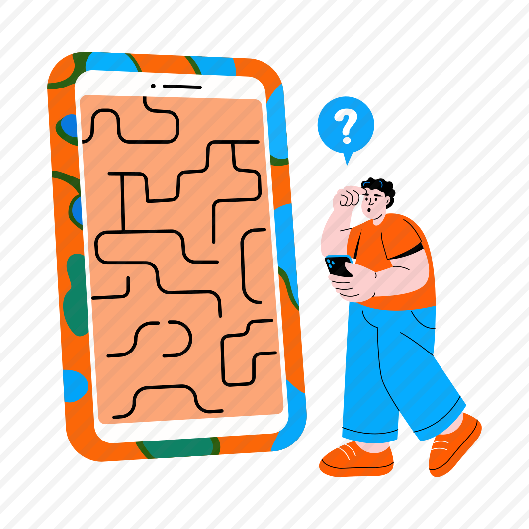 Confused Person, Thinking, Struggling, Puzzled, Stuck, preview