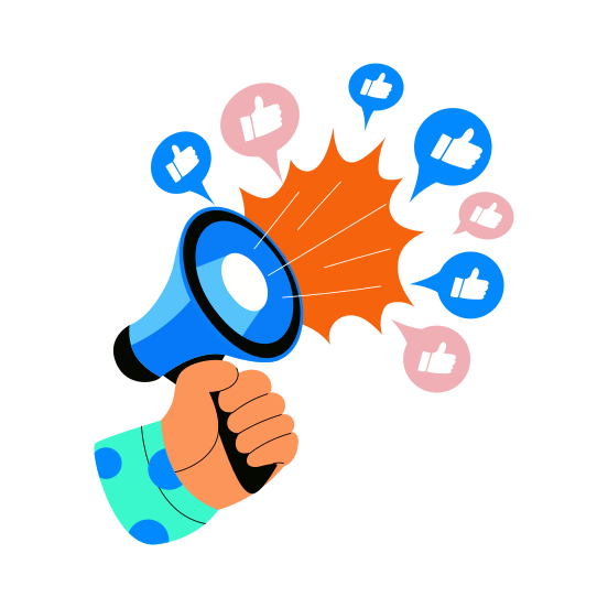 Marketing, Advertising, Promotion, Publicity, Announcing illustration