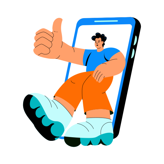 Online Presence, Visibility, Profile, Activated, Influencer illustration