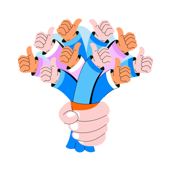 Praise, Appreciation, Feedback, Compliments, Thumbs Up, illustration