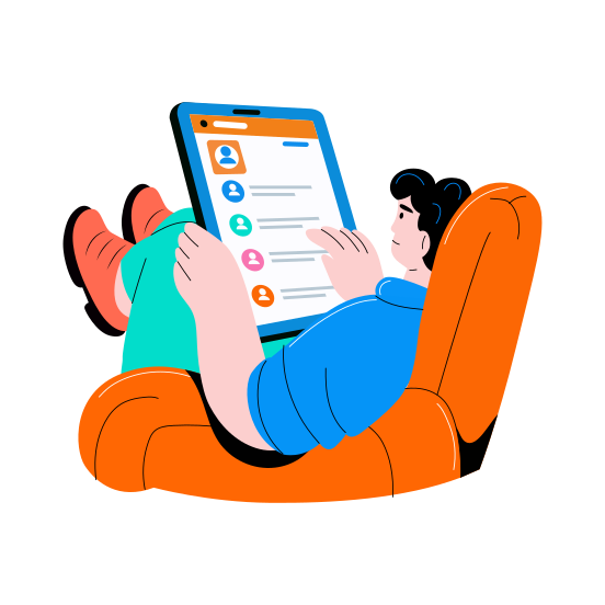 Reading Comments, Feedback, Interaction, Messages, Content illustration