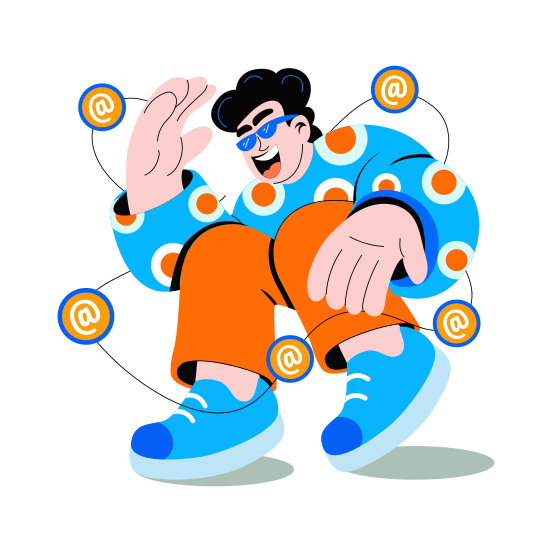 Social Connection, Network, Intersection, Community, Engagement illustration