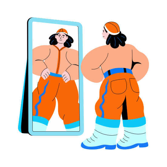 Try Dress, Clothing, Fashion, Outfit, Reflection illustration