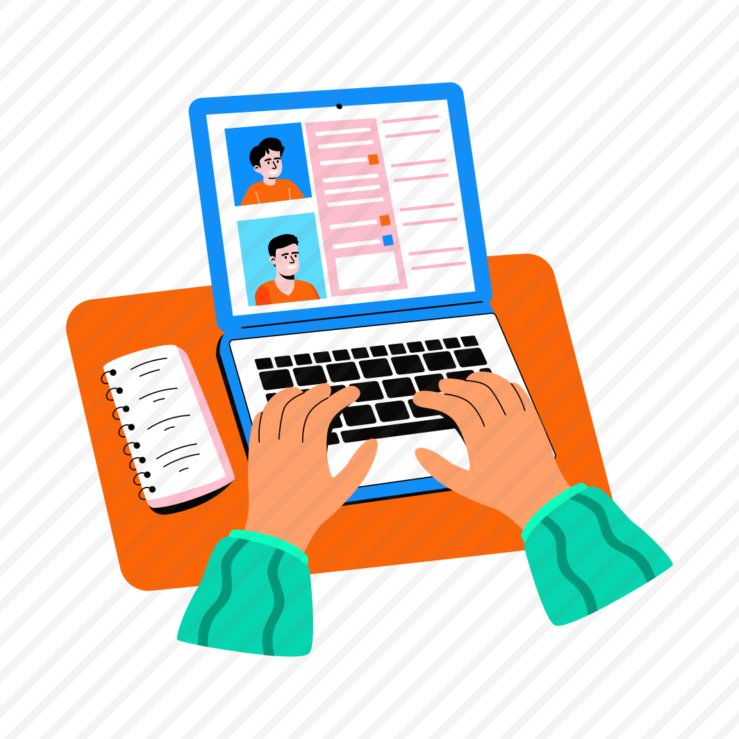 Update Profile, Editing, Account, Keyboard, Information preview