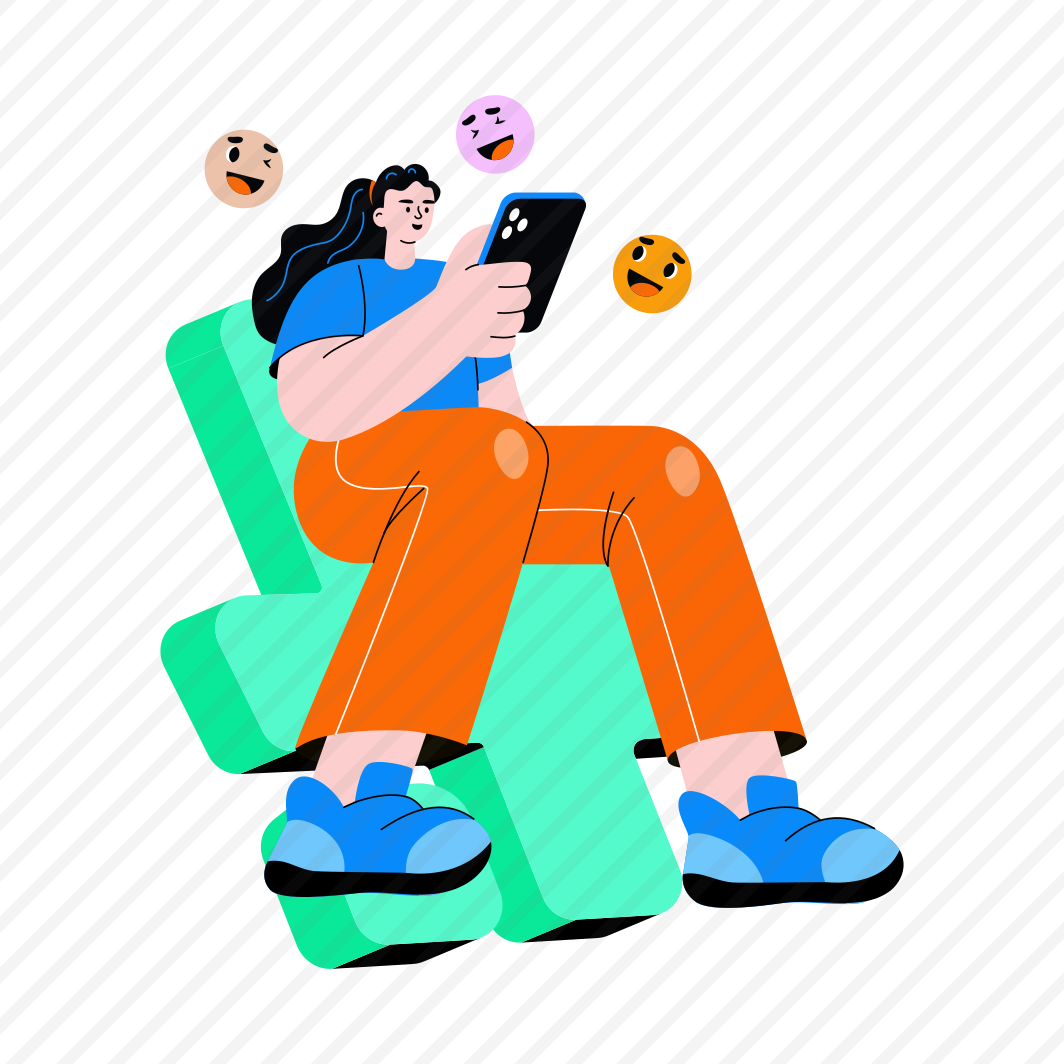 Using Mobile, Leisure, Browsing, Reactions, Social Media preview