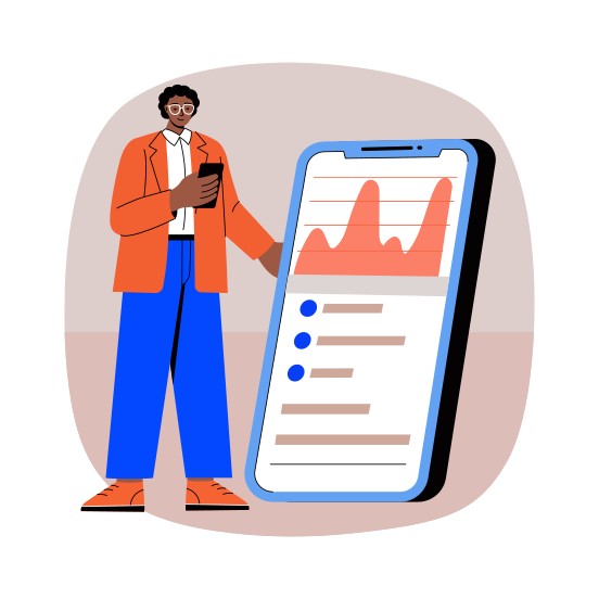 Analysis, Interface, Strategy, Chart, Graph illustration