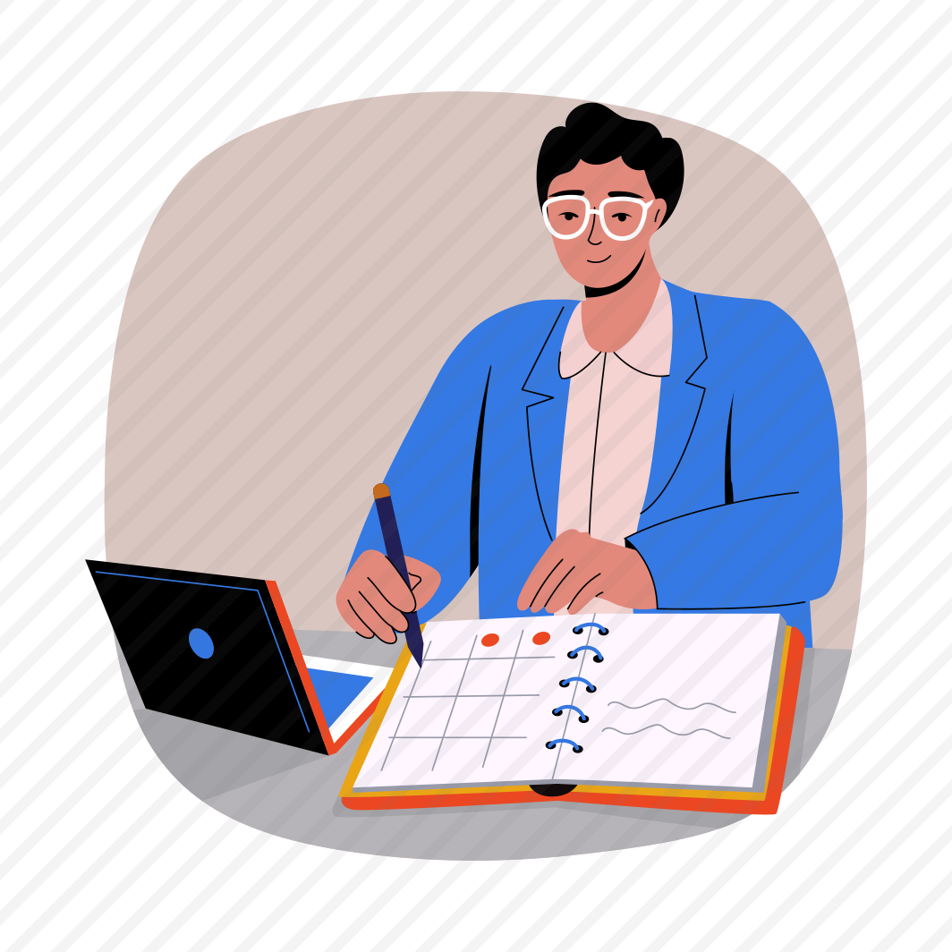 Bookmarking, Planning, Scheduling, Notebook, Writing preview