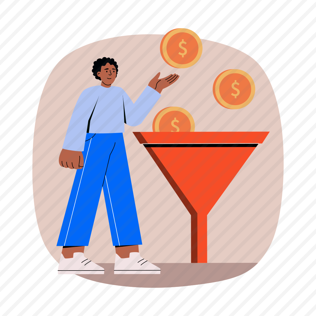 Business Funnel, Investment, Coins, Revenue, Finance preview