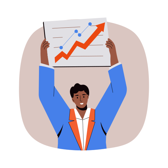 Business Growth, Chart, Increasing, Strategy, Analytics illustration