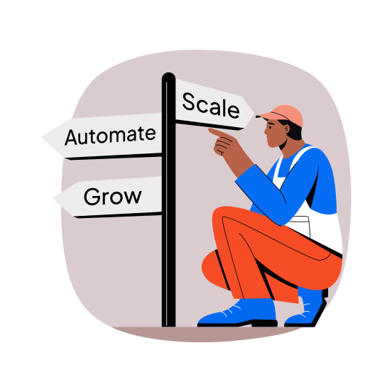 Decision Making, Thinking, Choice, Planning, Signpost, illustration