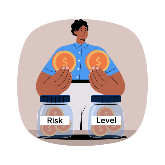 Investment Jars, Savings, Money, Coins, Cash illustration