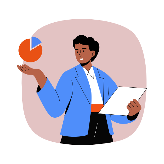 Statistician, Researcher, Expert, Analyst, Professional illustration