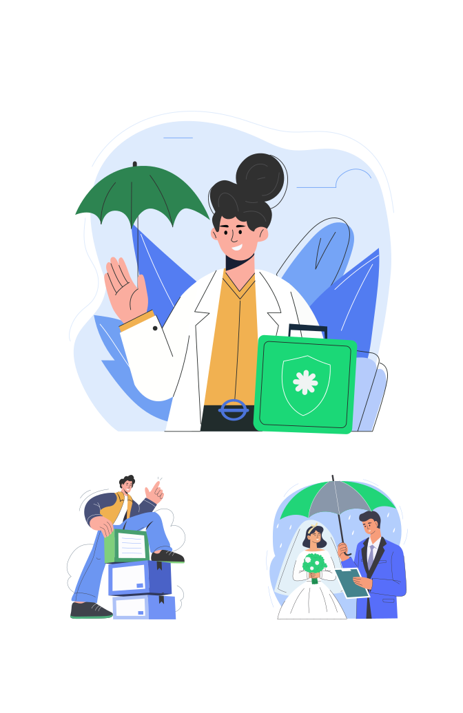 Insurance Illustration Art Set Large Set Preview