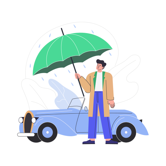 Car Insurance, Vehicle, Transport, Assurance, Finance illustration