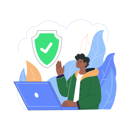 Digital Insurance, Security, Protection, Assurance, Convergence illustration