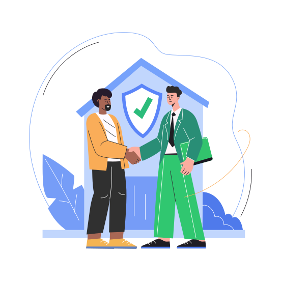 Home Insurance, Assurance, Property, Liability, Investment illustration