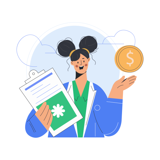 Medical Claim, Reimbursement, Benefits, Healthcare, Assurance illustration