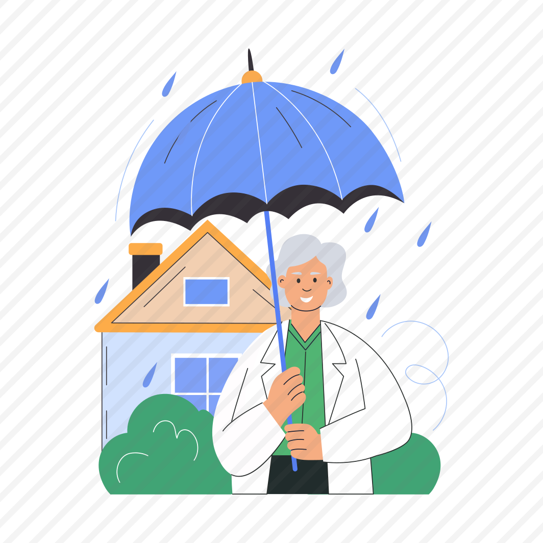 Old Woman, Elderly, Senior, Raining, Grandmother preview