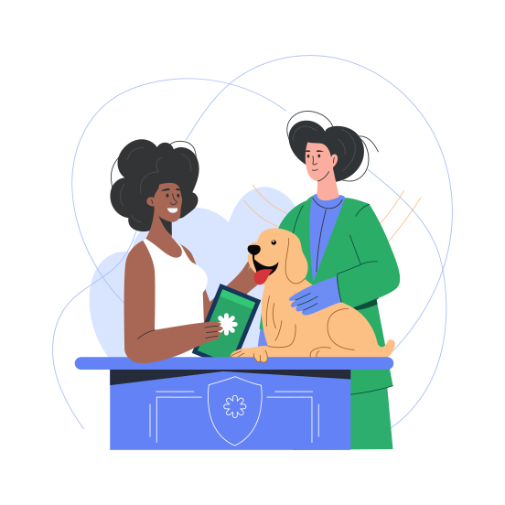 Pet Care, Animal, Dog, Medical, Healthcare illustration