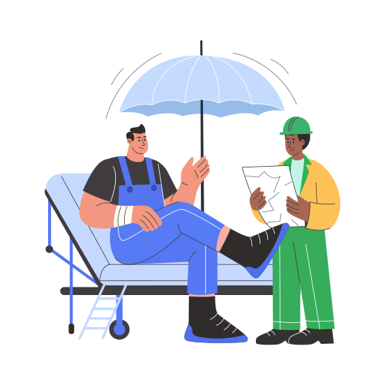 Professional Indemnity, Injury, Patient, Medical, Healthcare illustration