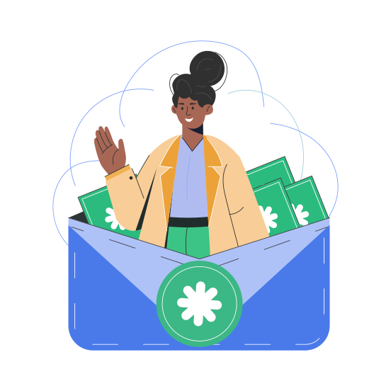 Reimbursement, Money, Cash, Refund, Payment illustration