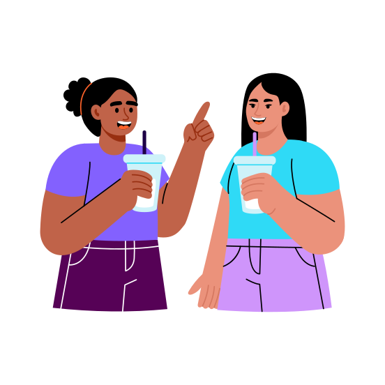 Friends Talk, Chatting, Communication, Conversation, Speaking illustration