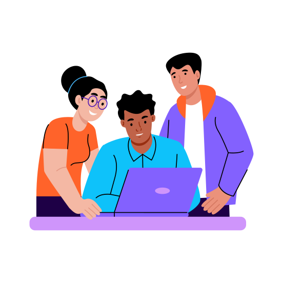 Group Project, Collaboration, Students, Working, Meeting illustration