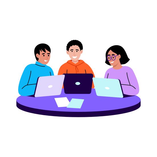 Group Study, Students, Learning, Education, Collaboration illustration