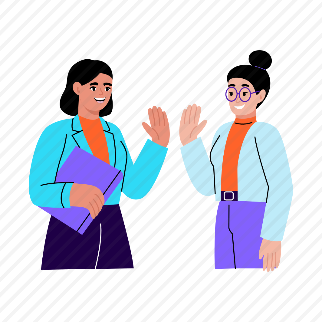 High Five, Happy, Greeting, Interaction, Friends, preview