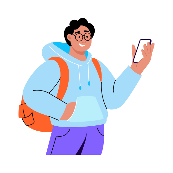 Student App, Technology, Learning, Mobile, Education illustration