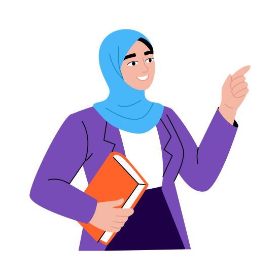 Teacher, Mentor, Giving Lecture, Instructor, Professional illustration