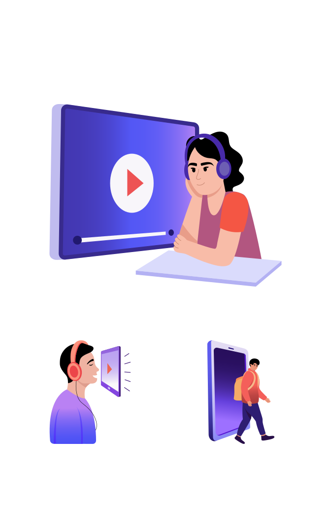 Online Education Illustration Art Set Large Set Preview