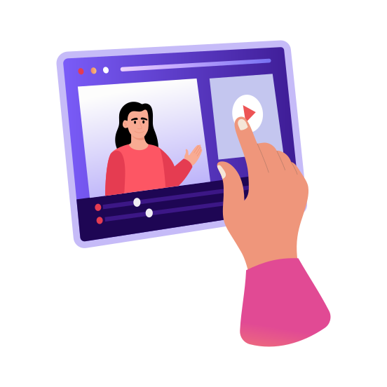 Learning Tutorial, Lecture, Class, Recording, Video illustration