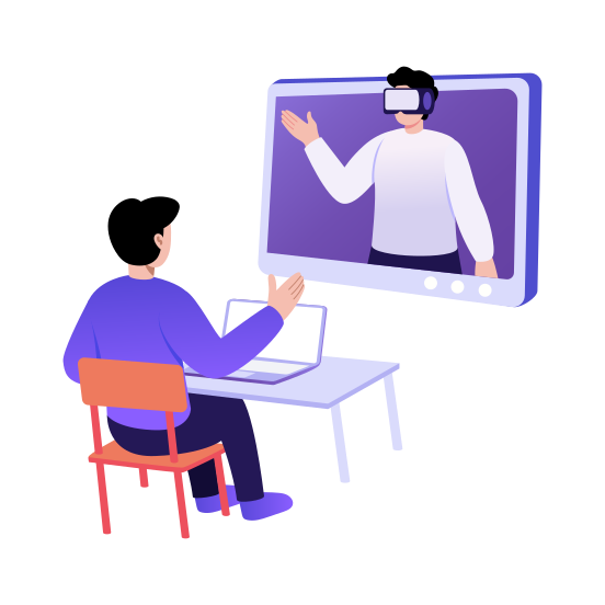 Vr Learning, Technology, Ar, Study, Class, illustration