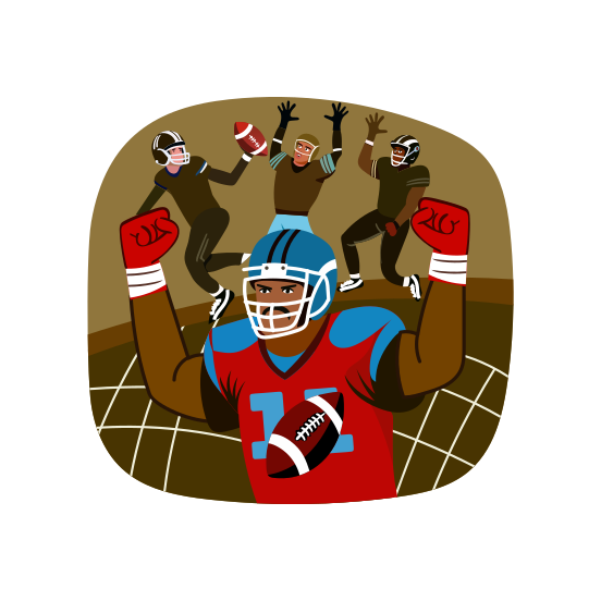 American Football, Gridiron, Match, Game, Sport illustration