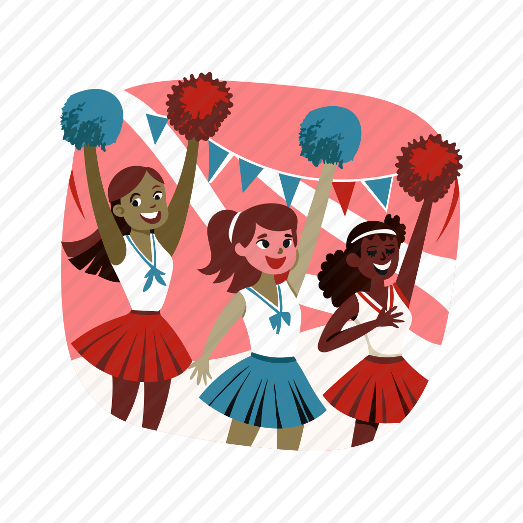 Cheerleaders, Supporters, Girls, Cheering, Dancing preview