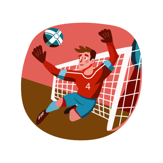 Goalkeeper, Sportsperson, Sportsman, Football, Player illustration
