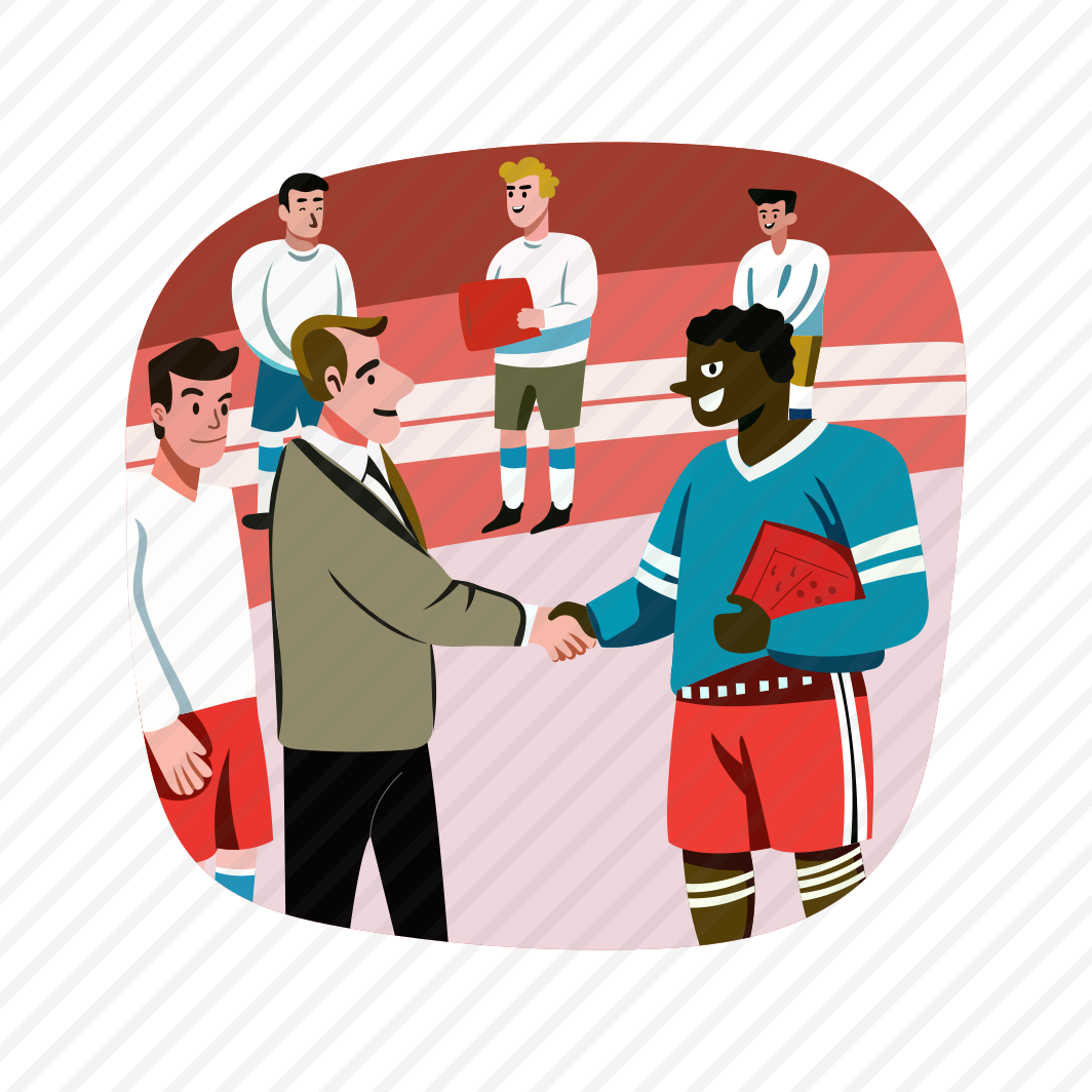 Match Winning, Congratulating, Handshake, Player, Athlete preview