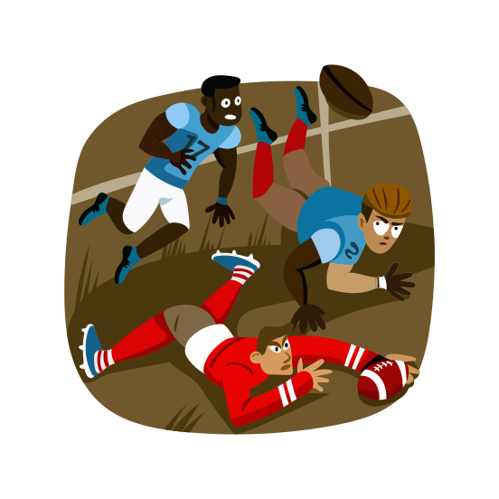 Rugby Union, Fumble, Game, Sport, Match illustration