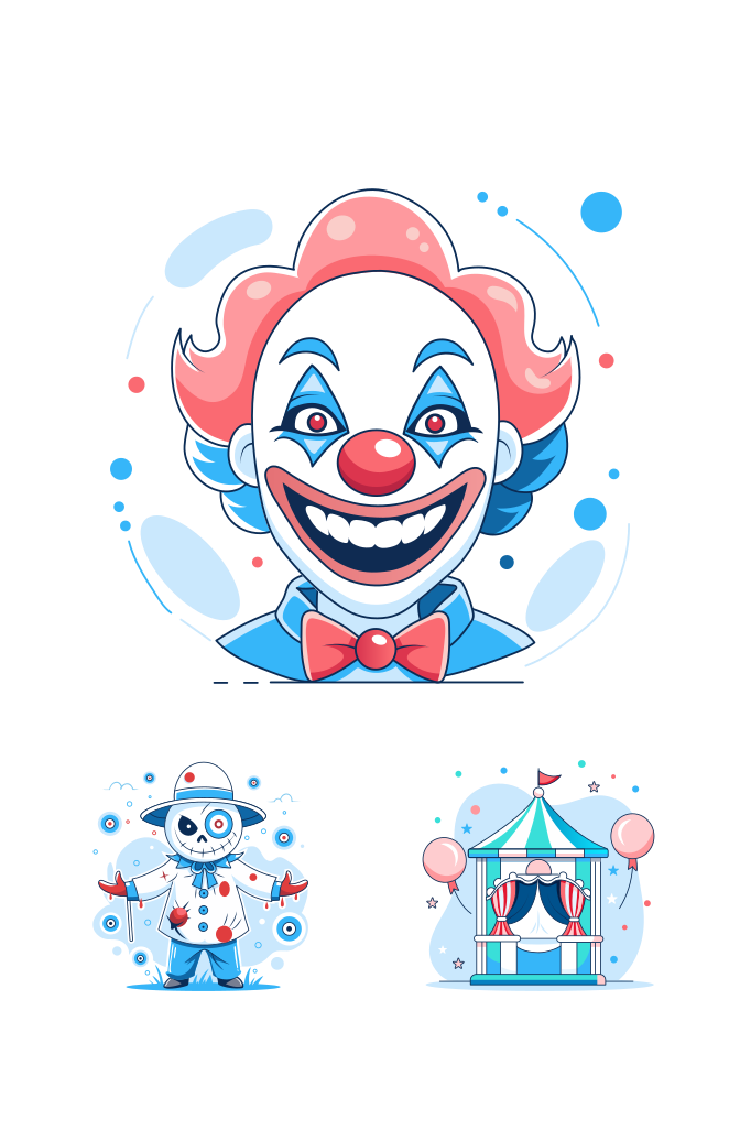 Circus Performer Illustrations Large Set Preview