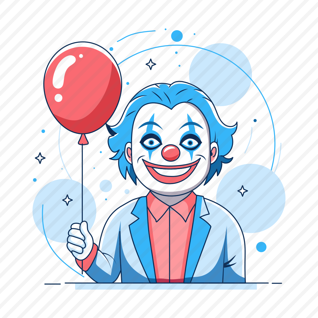 Birthday Joker, Balloon, Clown, Happy, Smiling preview