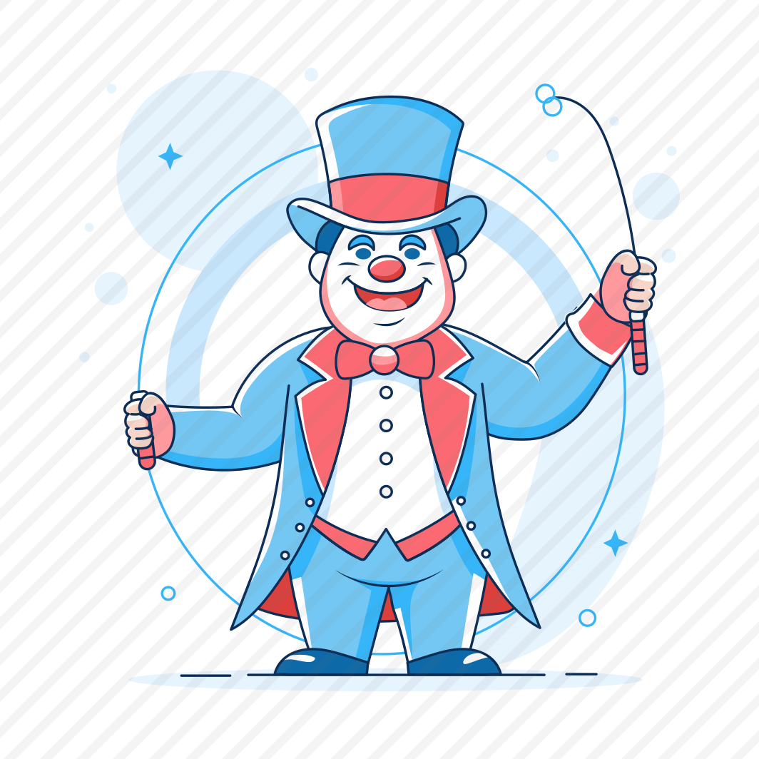 Circus Ringmaster, Performer, Circus, Host, Character, Cartoon preview
