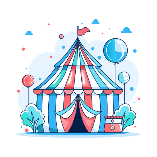 Circus Tent, Carnival, Festival, Canopy, Pavilion illustration