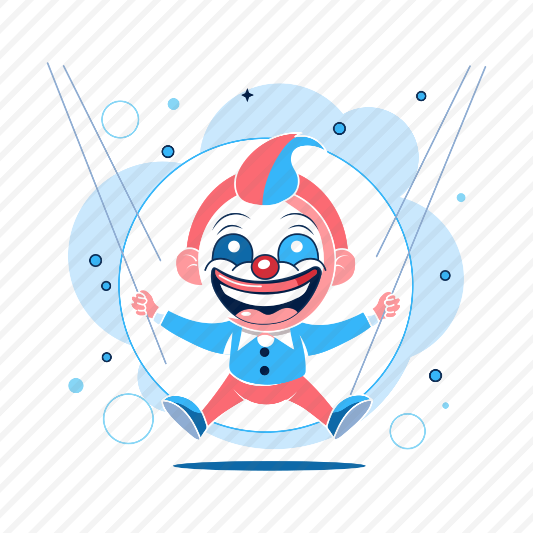 Clown Swing, Character, Cartoon, Performer, Spooky preview