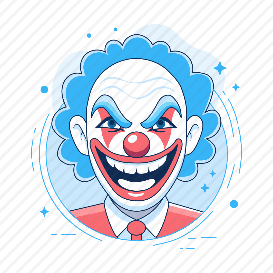 Joker Face, Smiling, Laughing, Happy, Character preview