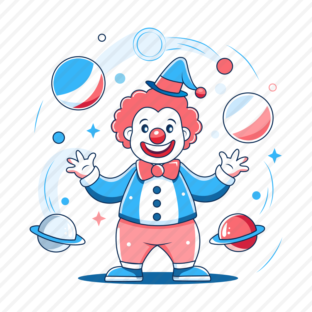 Juggling Clown, Performer, Circus Joker, Trick, Funny preview