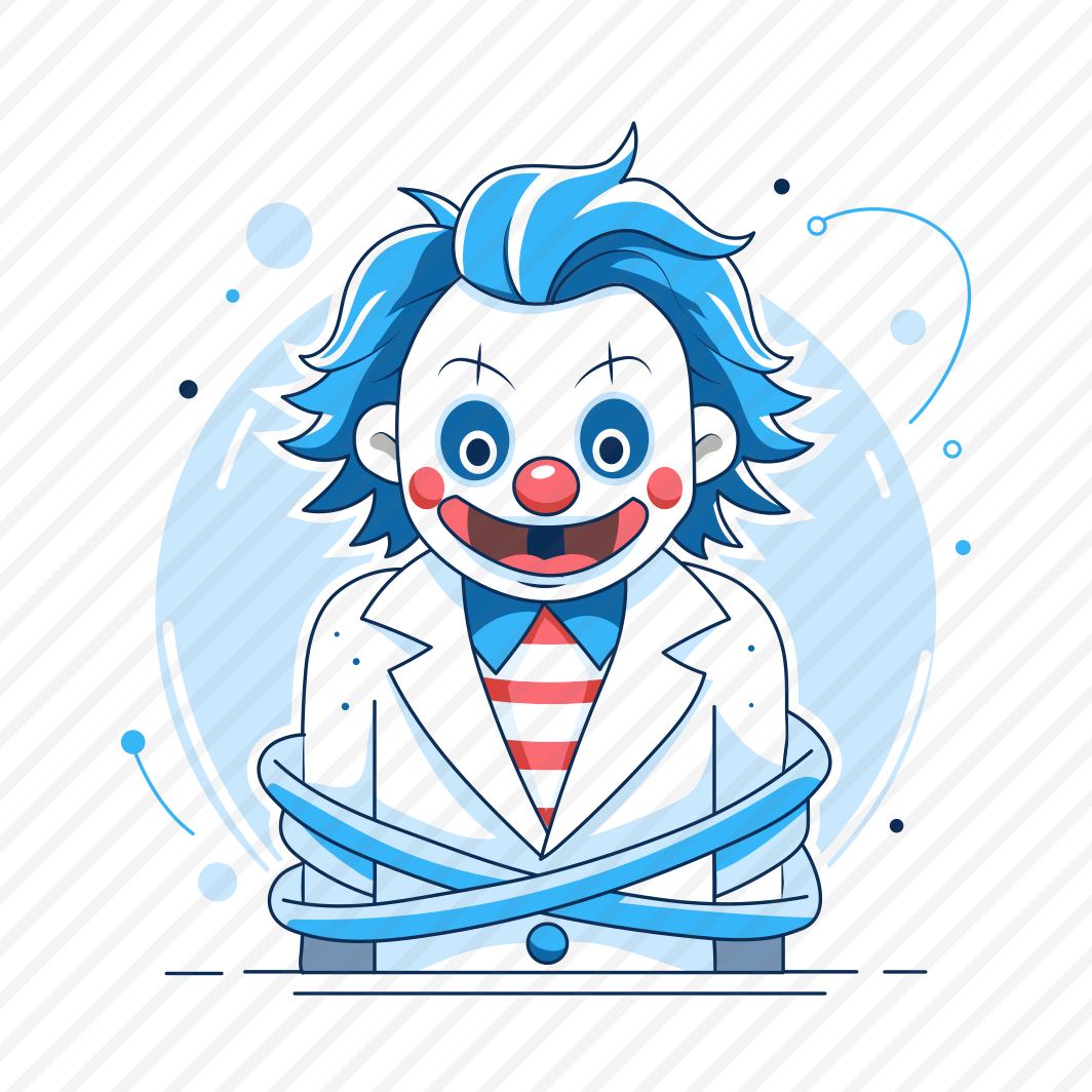 Scary Clown, Bound, Tied, Creepy, Crazy, Character preview