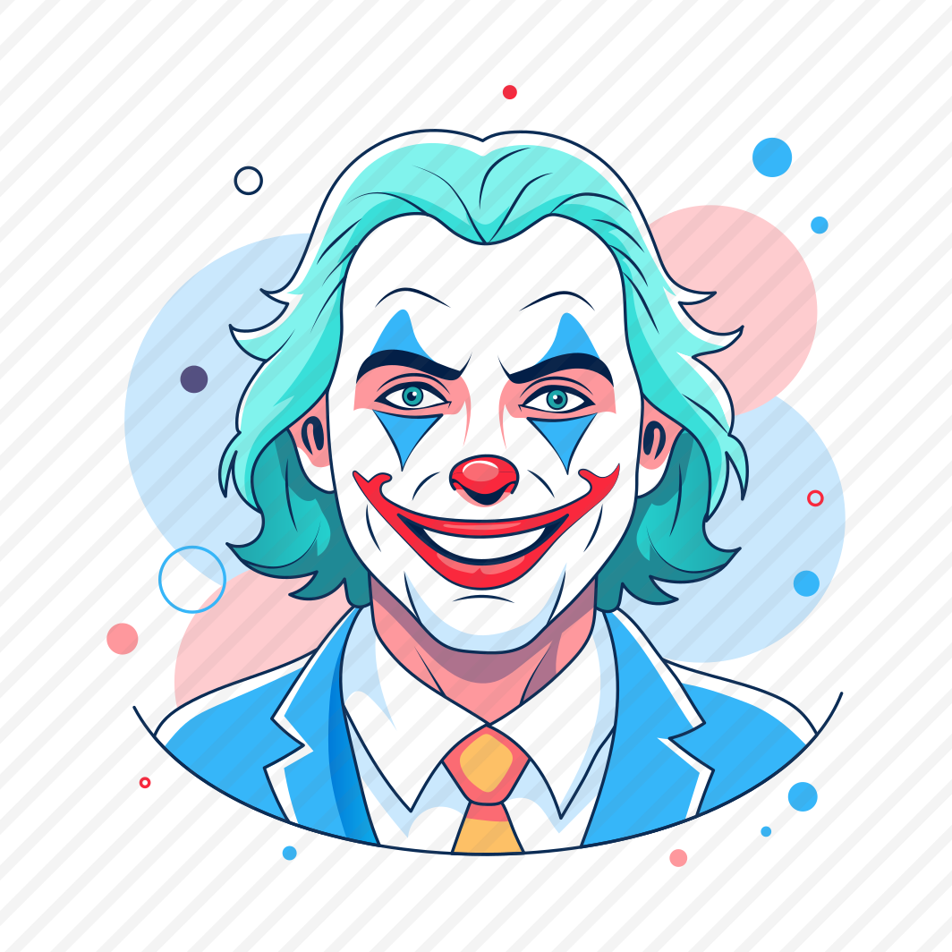 Smiling Joker, Happy, Cartoon, Character, Clown preview